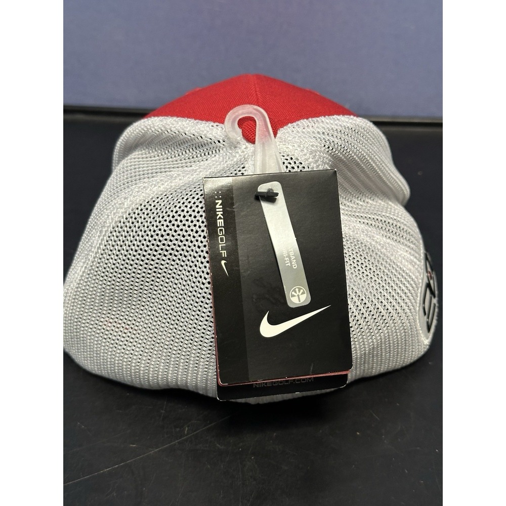 Tiger Woods Golf Hat Cap TW 'VR' '20XI' Mesh Red 510607-694 2013 NIKE M/L Rare - Picture 4 of 12